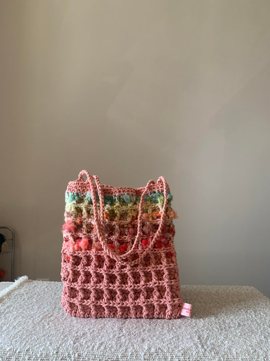 Pink Waffle Bag