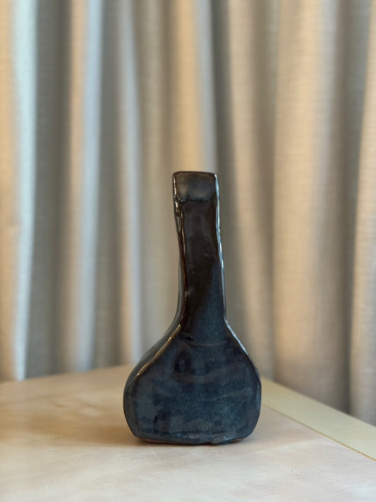 Iron Blue Longneck Vase