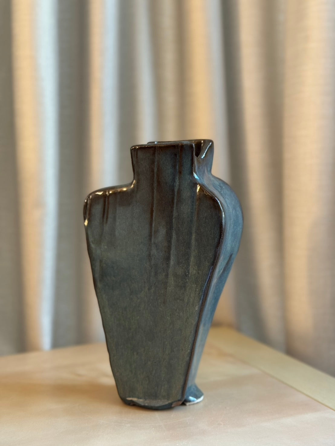 Iron Blue Vase