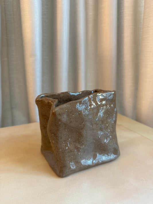 Paper bag Vase