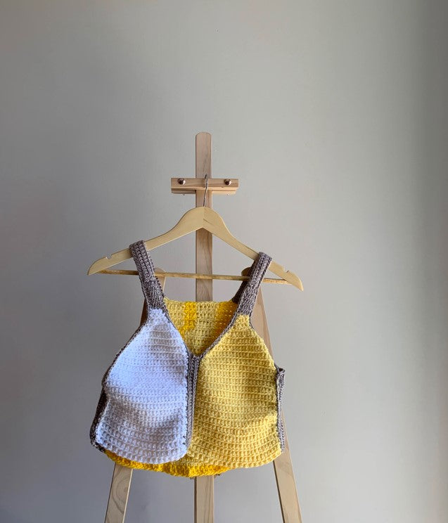 Yellow Checkerboard Top