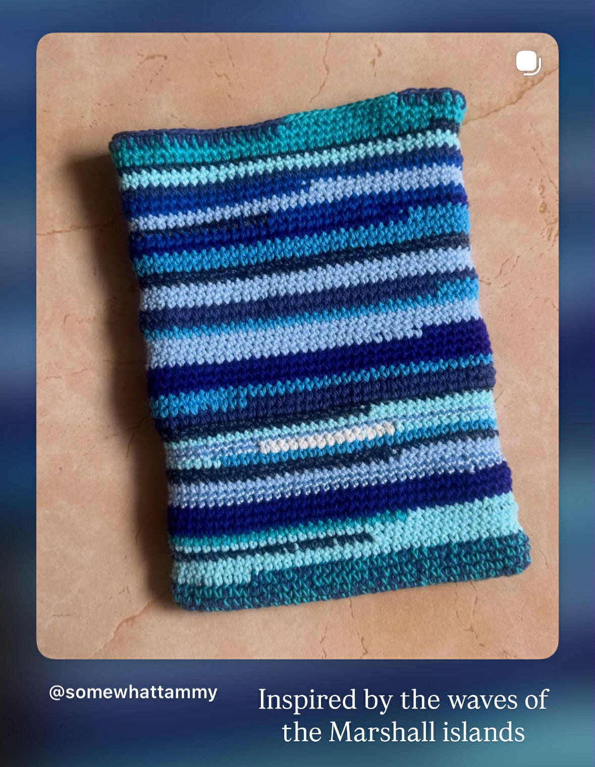 Marshall Blue IPad Sleeve